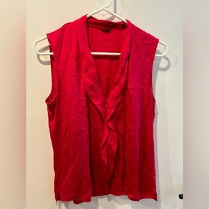 Tahari Pink 95% Silk Top - Size Small - VDAY